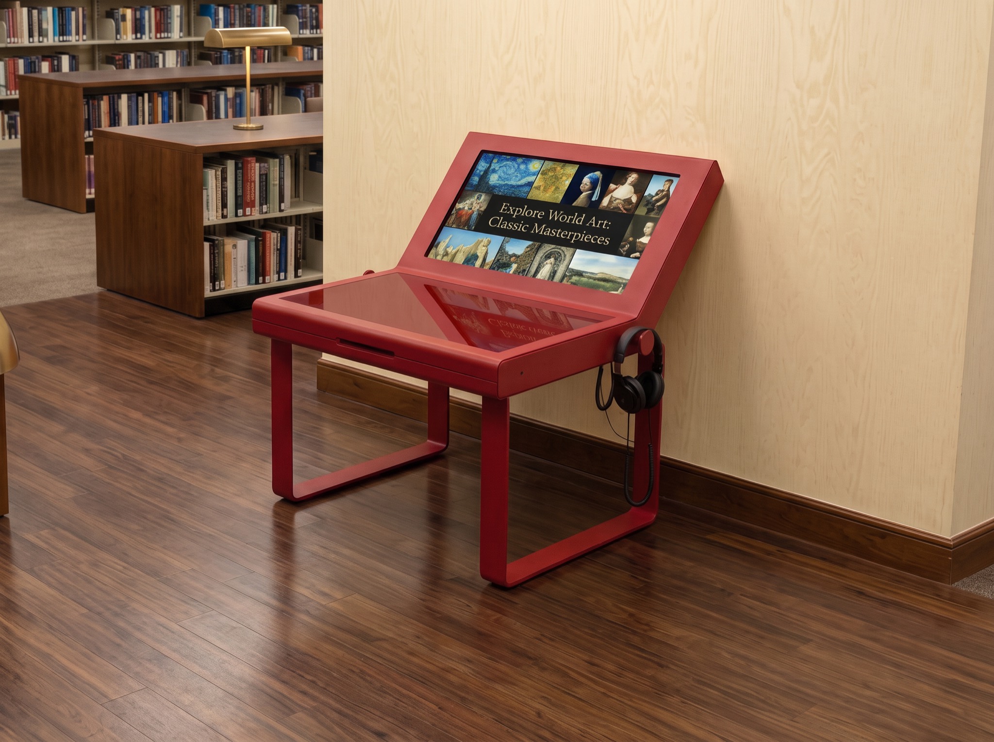 Interactive table in a library