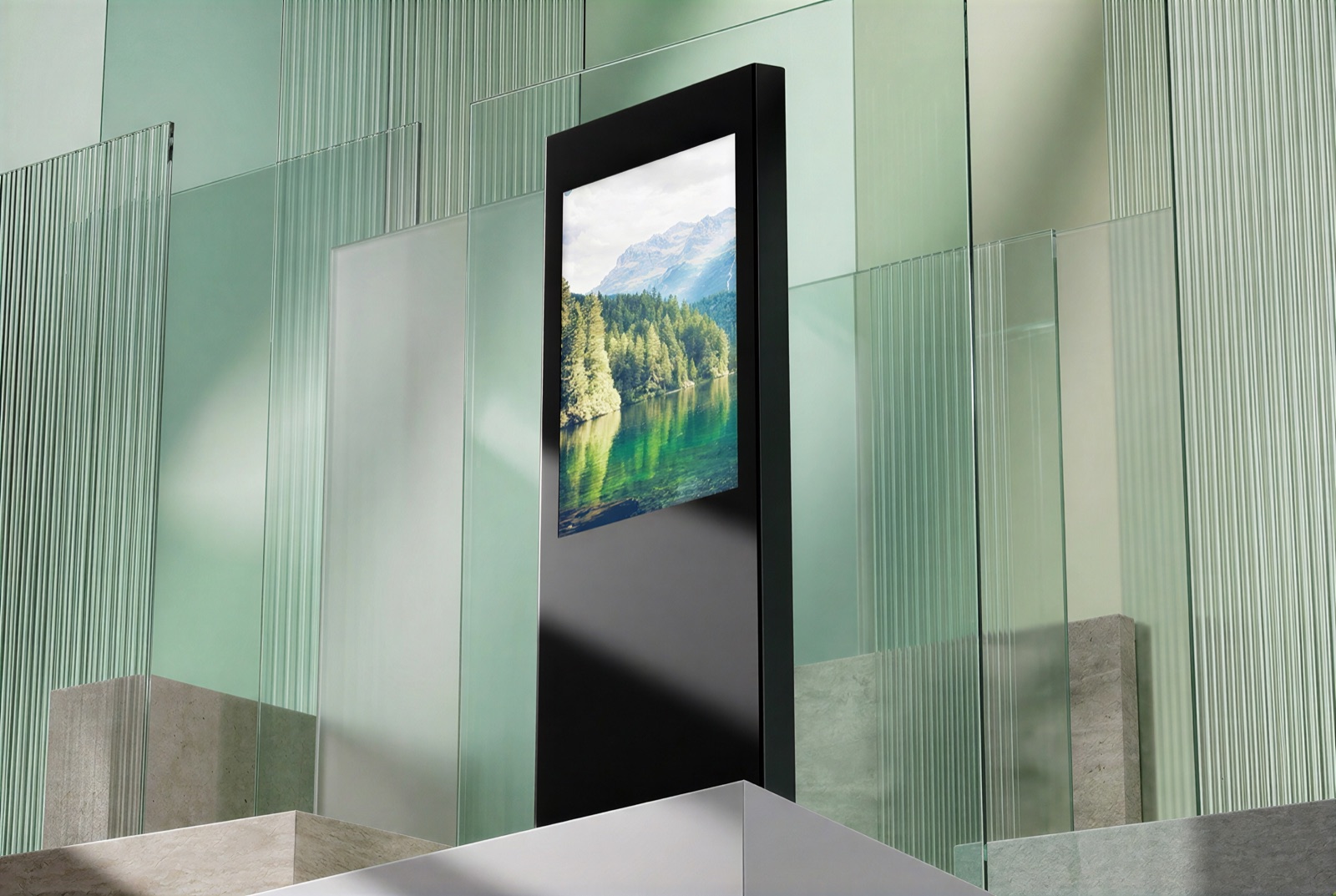 Nex kiosk in a studio setting